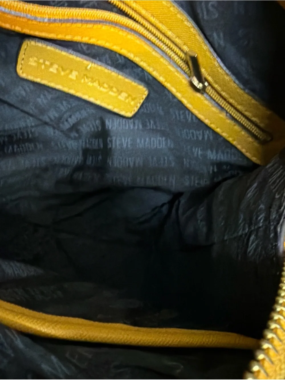 Steve Madden Yellow Structured Women’s Satchel Shoulder Bag